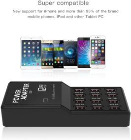 img 1 attached to 🔌 Merkmak 12-Port USB Charger for iPhone 12, iPhone 11, XS, X, XR, Samsung Galaxy S9 + More – Fast Desktop Charging Station for Multiple USB Devices