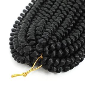 img 1 attached to Crochet Synthetic Braiding Extensions Temperature Hair Care