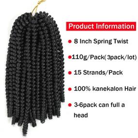 img 3 attached to Crochet Synthetic Braiding Extensions Temperature Hair Care