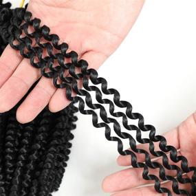 img 2 attached to Crochet Synthetic Braiding Extensions Temperature Hair Care