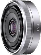 📷 sony sel16f28 wide-angle lens: perfect for nex series cameras logo