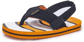 img 4 attached to 🌊 Boys' Little Waves Flops Strap Sandals - Stylish and Comfortable Footwear