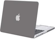 🔒 mosiso retina display case cover for macbook pro 13 inch 2015-2012 models (a1502 & a1425), protective gray hard shell logo