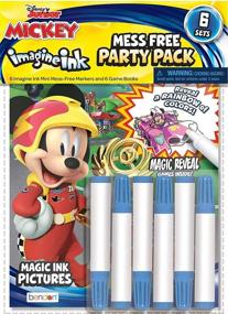 img 2 attached to Disney Mickey Mouse Imagine Ink Coloring Book Set with Tattoos - 12 Pack Party Favors Bundle for Girls and Boys, No Mess Coloring Books Featuring Mickey Mouse