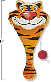 img 2 attached to 🦓 ArtCreativity Zoo Animal Paddle Balls: Pack of 12, 9-Inch Wooden Paddleball Set with String - Assorted Designs - Perfect Party Favors, Goodie Bag Fillers, and Fun Activity Toys for Kids