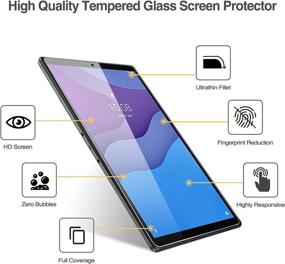 img 2 attached to [2 Pack] ProCase Tempered Glass Screen Protector for Lenovo Tab M10 HD 2nd Gen (TB-X306X) 📱 / Smart Tab M10 HD 2nd Gen (TB-X306F) – Clear, 10.1 Inch 2020 Release, Film Guard Screen Protection