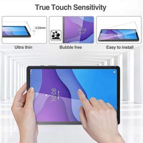 img 1 attached to [2 Pack] ProCase Tempered Glass Screen Protector for Lenovo Tab M10 HD 2nd Gen (TB-X306X) 📱 / Smart Tab M10 HD 2nd Gen (TB-X306F) – Clear, 10.1 Inch 2020 Release, Film Guard Screen Protection