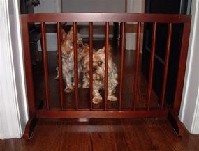 img 1 attached to 🚧 Удобные и надежные ворота от кардинала Step Over Gate: идеальное решение для безопасности домашних животных и детей.
