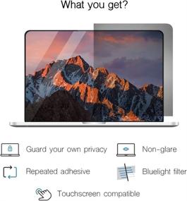 img 1 attached to 🖥️ SenseAGE MacBook Air 13.3" Privacy Screen Filter, Anti-Blue Light Protector, Compatible with MacBook Air 13.3" (2010-2017)