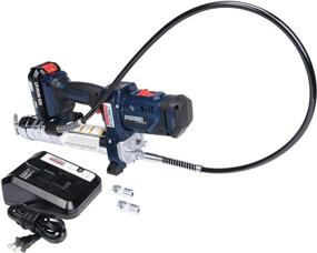 img 3 attached to Lincoln 1888 PowerLuber: Pro High-Pressure 2-Speed Cordless Grease Gun, 20V Lithium-Ion, 10,000 PSI - Battery Kit, Charger, and Carry Case Included