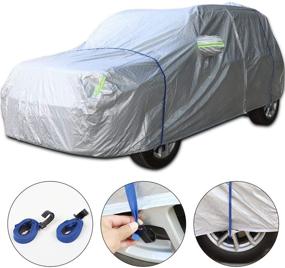 img 1 attached to 🚗 JeCar Weatherproof Car Cover for Jeep Renegade - Protects from Rain, Snow, Hail, Sunshine - Fits Jeep Renegade 2015-2020 All Submodels