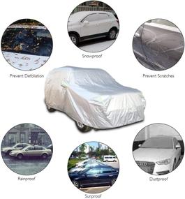 img 2 attached to 🚗 JeCar Weatherproof Car Cover for Jeep Renegade - Protects from Rain, Snow, Hail, Sunshine - Fits Jeep Renegade 2015-2020 All Submodels