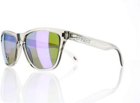 img 4 attached to 🕶️ Upgrade Your Style with Oakley Frogskins OO9103-I1 Unisex Sunglasses: Grey Ink Frame & Polarized Violet Purple Iridium Lenses