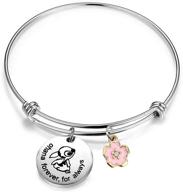 aktap ohana bracelet - forever & always ohana jewelry with hibiscus flower charm logo