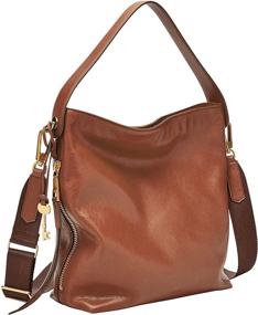 img 4 attached to 👜 Женская небольшая сумка-хобо Fossil - коллекция Майя