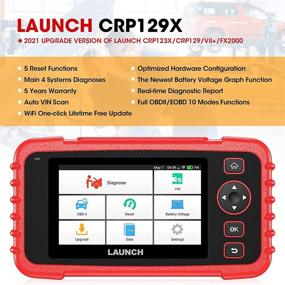 img 3 attached to 🔧 CRP129X Scan Tool-2021 OBD2 Scanner: ABS/SRS/ENGINE/Transmission Car Check Engine Code Reader for Oil/EPB/SAS/TPMS Reset Throttle Matching Android 7.1 AutoVIN- Lifetime Free Update by LAUNCH