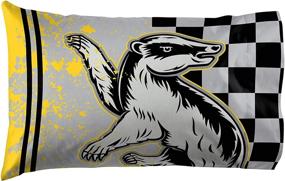 img 3 attached to Official Harry Potter Hufflepuff 1 Pack Pillowcase - Double-Sided Super Soft Bedding for Kids: A Magical Addition to Your Child's Bedroom