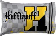 official harry potter hufflepuff 1 pack pillowcase - double-sided super soft bedding for kids: a magical addition to your child's bedroom logo