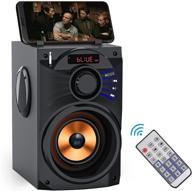travel-friendly portable pc subwoofer with wireless bluetooth technology logo