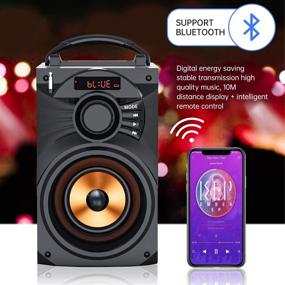 img 3 attached to Переносной сабвуфер для ПК с беспроводной технологией Bluetooth, удобный для путешествий.