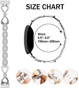 img 2 attached to Wekin Replacement Compatible Adjustable Rhinestone Wearable Technology and Accessories