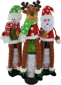 img 4 attached to Wewill Reindeer Snowman Bottle Decoration