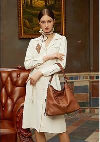 img 2 attached to Designer Shoulder Handbags: Classic Fashion Women's Satchels with Wallets