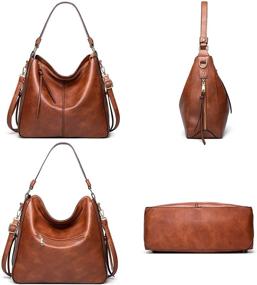 img 1 attached to Designer Shoulder Handbags: Classic Fashion Women's Satchels with Wallets