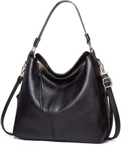 img 4 attached to Designer Shoulder Handbags: Classic Fashion Women's Satchels with Wallets