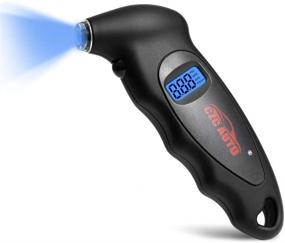 img 4 attached to 🚗 CZC AUTO Digital Tire Pressure Gauge with Backlit LCD and No-Slip Grip, 4 Settings PSI Reader for Car Truck Bicycle Motorcycle, 0-150 PSI (1 Pack, Black)