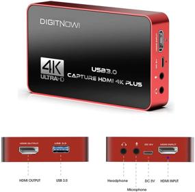 img 3 attached to 🎥 Карта захвата видео DIGITNOW 4K Plus с USB3.0 HDMI, с минимальной задержкой и прохождением без задержек, оптимально подходит для трансляций на YouTube, записи в OBS, PS4/PS5, Xbox и Nintendo Switch