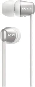 img 1 attached to Sleek Sony WI-C310 Wireless in-Ear Headphones (White) Bundle: Includes Hard Shell Earphone Case
