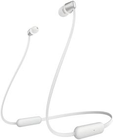 img 3 attached to Sleek Sony WI-C310 Wireless in-Ear Headphones (White) Bundle: Includes Hard Shell Earphone Case