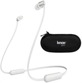 img 4 attached to Sleek Sony WI-C310 Wireless in-Ear Headphones (White) Bundle: Includes Hard Shell Earphone Case