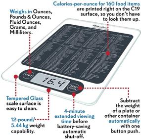 img 3 attached to 🥗 Explore Mackie C19: Premium Digital Kitchen Scale for Accurate Cooking & Baking, Ensuring 1g / 0.1oz Precision - Ideal for Meal Prep, Diet, and More by an American Co.