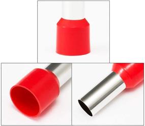 img 2 attached to 🔌 70PCS 4 Gauge Insulated Ferrule Connectors for Car Amp – XFFCSEC. Perfect for Clean Install in Electronics & Communication Equipment. (Black+Red)