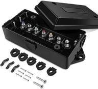 π nilight - 50048r 7 way electrical trailer junction box 7 gang trailer wire connector junction box weatherproof rv caravans boat 7 pole cable connector box,2 years warranty logo