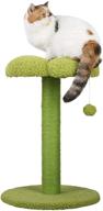 petnpurr cat flower scratching post: protects furniture with sisal scratcher, perch, and toy logo