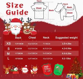 img 1 attached to 🎄 BWOGUE 2 Pack Christmas Dog Shirts: Soft, Breathable Pet Clothes for Small Dogs and Cats - Perfect for Festive Christmas Cosplay!