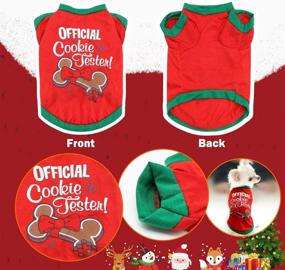 img 3 attached to 🎄 BWOGUE 2 Pack Christmas Dog Shirts: Soft, Breathable Pet Clothes for Small Dogs and Cats - Perfect for Festive Christmas Cosplay!