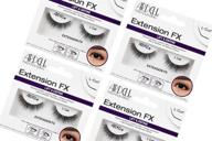 ⭐ ardell extension fx l curl false eye lashes: lift & define eyes with 4-pack efficiency logo