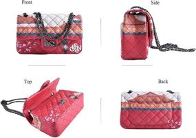 img 3 attached to Сумки через плечо Wxnow Crossbody: Модные женские сумки и кошельки с граффити в стильных плечевых сумках
