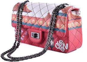 img 4 attached to Сумки через плечо Wxnow Crossbody: Модные женские сумки и кошельки с граффити в стильных плечевых сумках