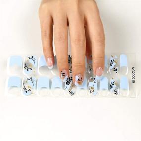 img 4 attached to 💅 Bellaxixi Semi Cured Gel Nail Strips: 20 Stickers for Long-Lasting, Chip-Free Gel Manicures - Ideal Gift for Women, Sisters, Mothers