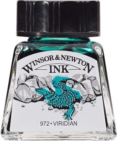 img 4 attached to 🎨 Флакон чернил для рисования Winsor & Newton, 14 мл, Бирюзовый - Яркие и точные чернила для художников