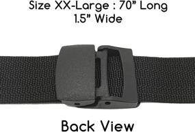 img 3 attached to Enhanced Adjustable Strength Utility Belt: Top-notch Plastic Men's Accessories in Belts