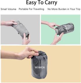 img 1 attached to 👣 HOMCA Inflatable Travel Foot Rest Pillow: Ultimate Comfort for Tots, Office, Airplane, Train, Cars & Home