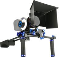 🎥 sunsmart pro dslr rig shoulder mount kit with shoulder support, follow focus, and matte box for enhanced video shooting with dslr cameras and dv camcorders logo