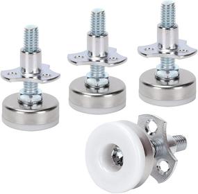 img 4 attached to HanKun Heavy-Duty Furniture Leveler Tee Nut Kit - 3/8-16 Inch Thread Size - Adjustable Furniture Legs for Cabinets or Tables - Set of 4 - Height-Adjustable Furniture Levelers