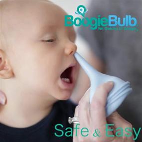 img 2 attached to 👃 BoogieBulb: Cleanable & Reusable Nasal Aspirator for Newborns, Toddlers, and Adults - BPA Free - Blue 2 Ounce Bulb Syringe - Safe Nose Cleaner and Booger Sucker - Ear Syringe Included